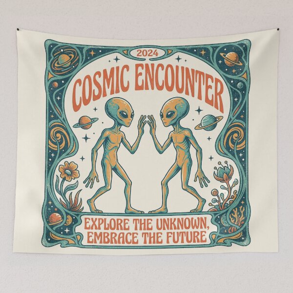 Item preview, Cosmic Encounter Art Nouveau Alien Exploration designed and sold by zzz888.