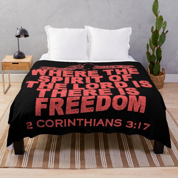 Item preview, Where the Spirit of the Lord Is, There Is Freedom - 2 Corinthians 3:17 - Pink designed and sold by MoriaStore.