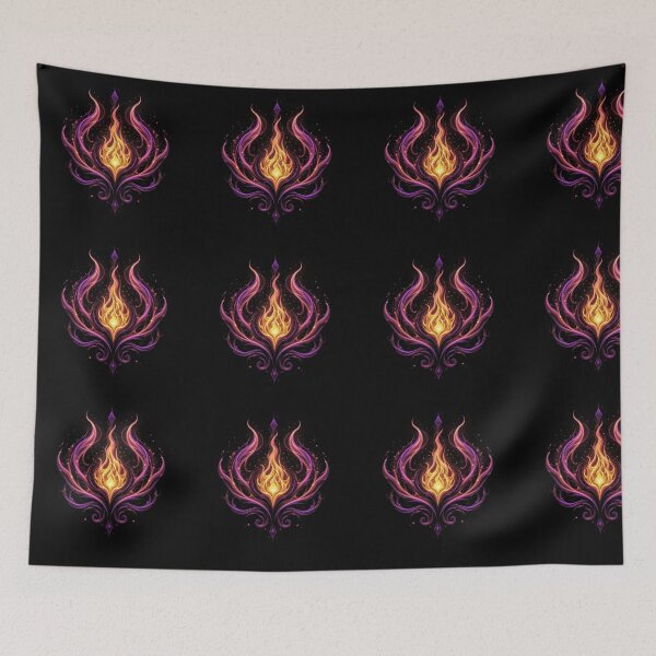Item preview, Inferno Neon – Mystical Abstract Flame in Motion designed and sold by PixelVibe782.