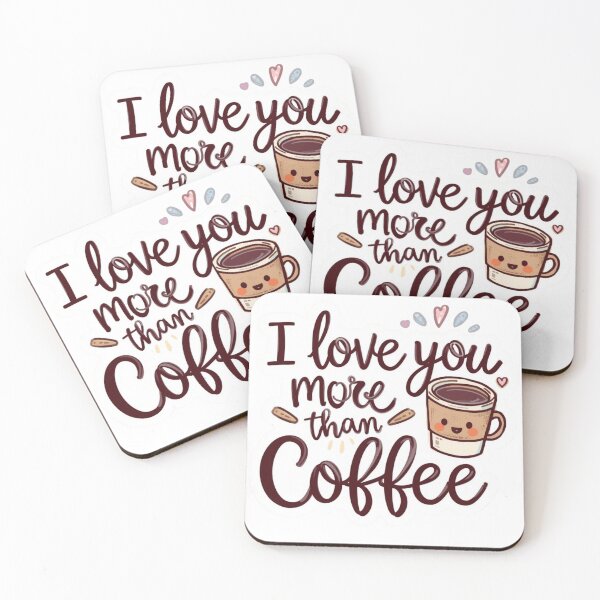 Item preview, Kawaii Smiling Coffee Cup Heart Sticker Funny Valentine Quote designed and sold by The Prompted Soul.