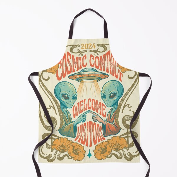 Item preview, Cosmic Contact Art Nouveau Alien Welcome designed and sold by zzz888.