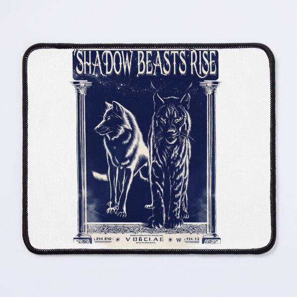 Item preview, Shadow Beasts Rise – Dark Wolf and Tiger Fantasy Artwork designed and sold by ULTIMATE CREATIONS.