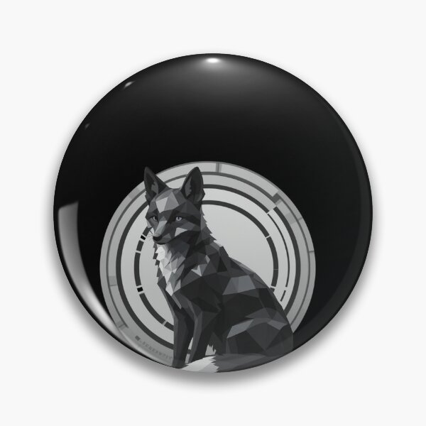 Item preview, Monochrome Polygon Fox – Geometric Minimalist Art designed and sold by PixelVibe782.