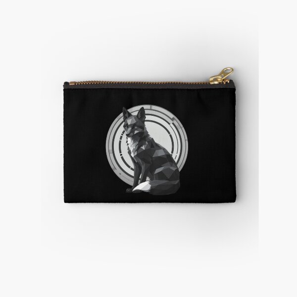 Item preview, Monochrome Polygon Fox – Geometric Minimalist Art designed and sold by PixelVibe782.