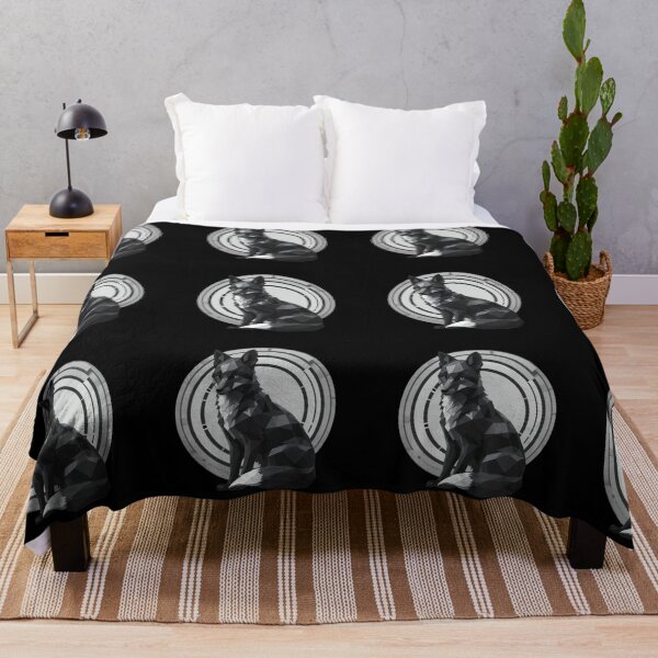 Item preview, Monochrome Polygon Fox – Geometric Minimalist Art designed and sold by PixelVibe782.