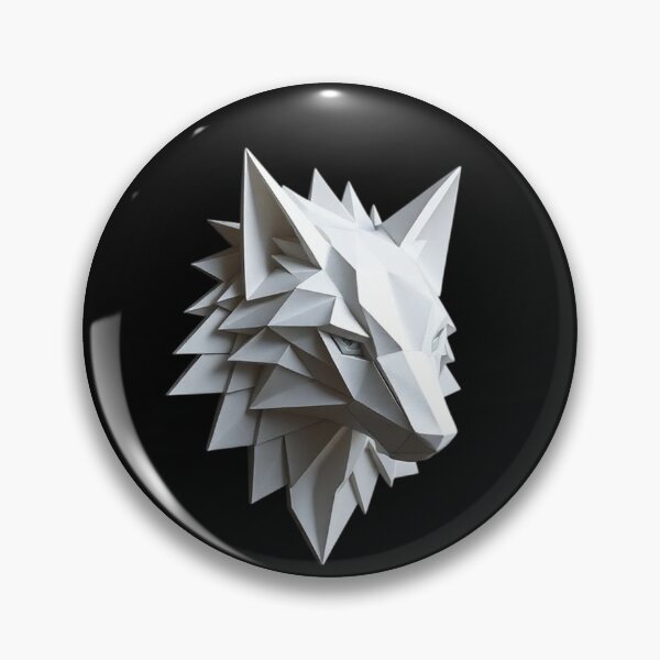 Item preview, Geometric Wolf Sculpture – Modern Minimalist Faceted Design designed and sold by PixelVibe782.