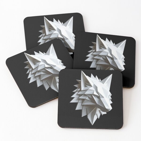 Item preview, Geometric Wolf Sculpture – Modern Minimalist Faceted Design designed and sold by PixelVibe782.