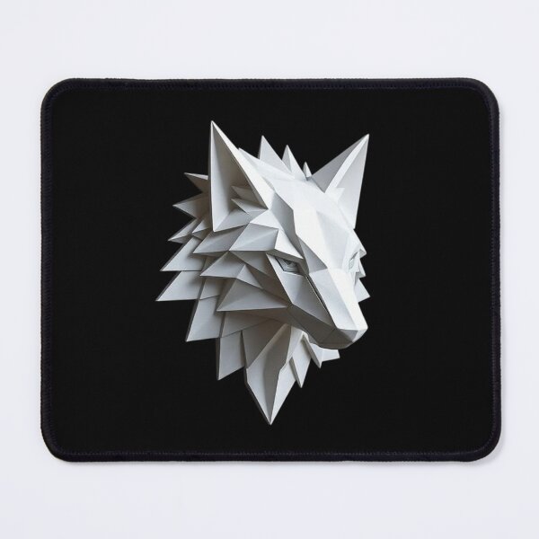Item preview, Geometric Wolf Sculpture – Modern Minimalist Faceted Design designed and sold by PixelVibe782.