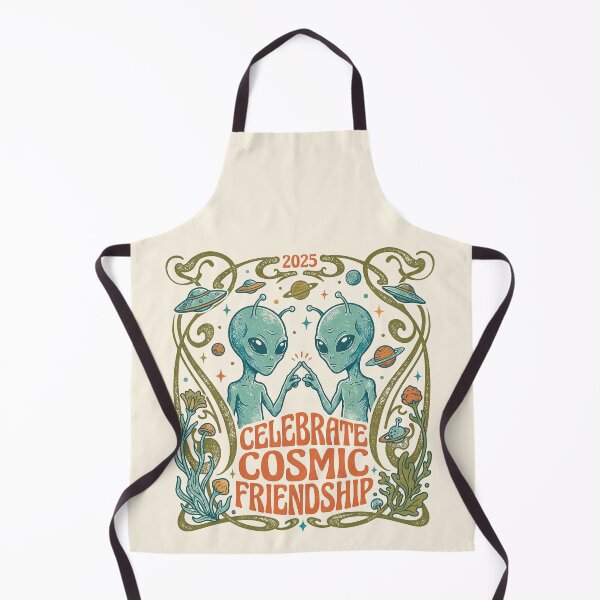 Item preview, Celebrate Cosmic Friendship Art Nouveau Alien 2025 designed and sold by zzz888.