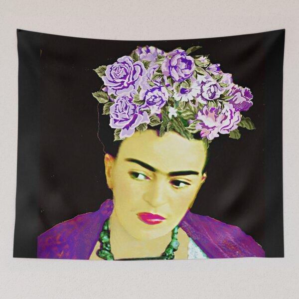 Item preview, Frida Kahlo Purple Roses designed and sold by FridaArtGallery.