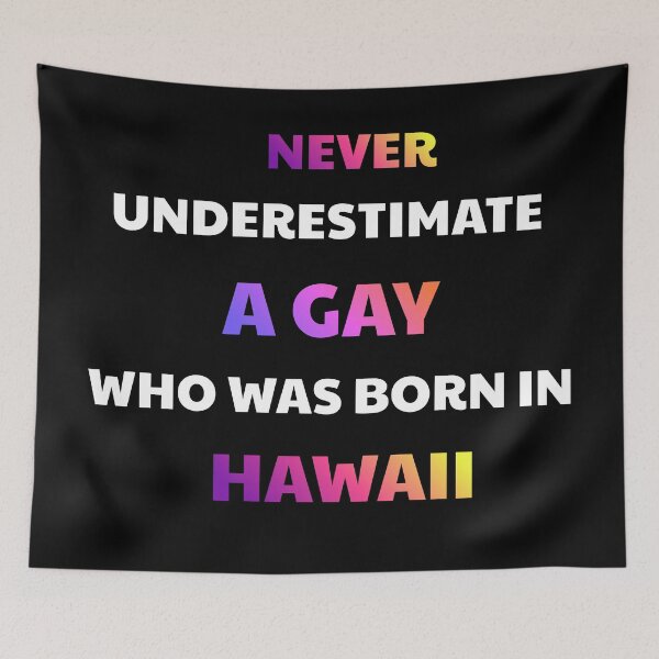 Item preview, Hawaii Native LGBTQ Pride Quote Rainbow designed and sold by julissa9474.