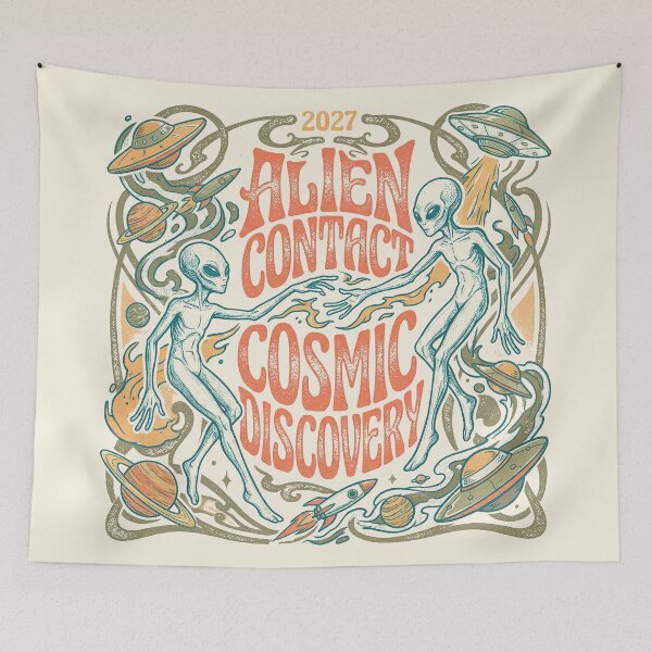 Item preview, Alien Contact Cosmic Discovery Art Nouveau 2027 designed and sold by zzz888.