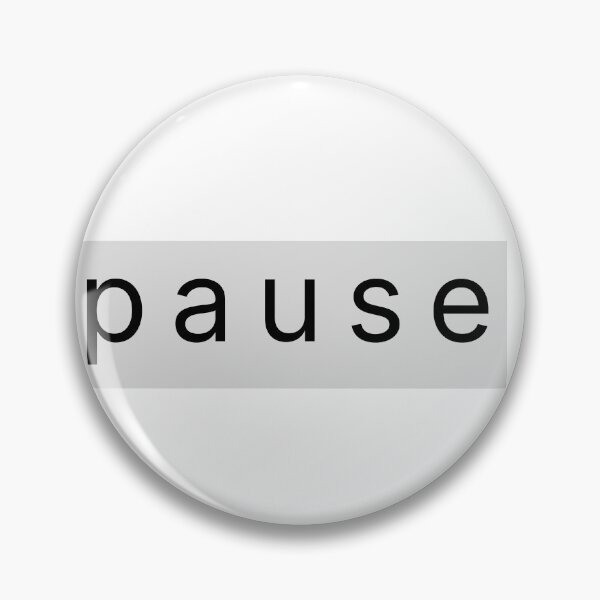 Artikelvorschau, PAUSE – Aufkleber für visuelle Stille entworfen und verkauft von shlepyart.