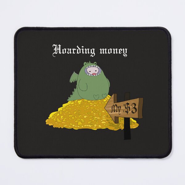 Artikelvorschau, Niedlicher Drache hortet Geld (die ganzen 3 Dollar) entworfen und verkauft von Zeroskillanimation.