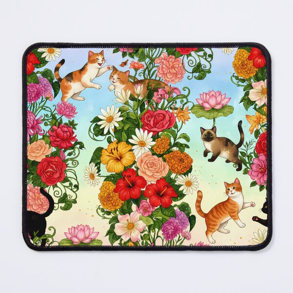 Item preview, Bloom & Pounce – Garden Cats in Full Color designed and sold by meesub.