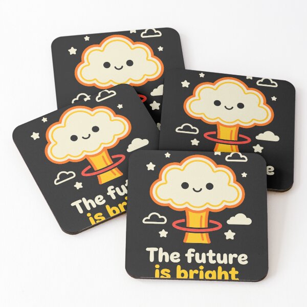 Item preview, The Future Is Bright - Dark Humor Mushroom Cloud designed and sold by AdyKurniawan.