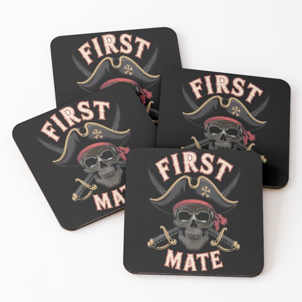 Item preview, First Mate Pirate Hat Skull Nautical Sailing designed and sold by StuffNestie.