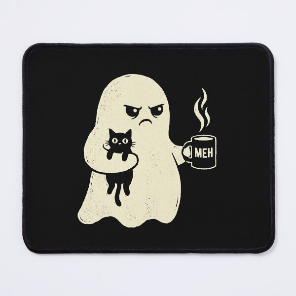 Item preview, Grumpy Ghost Cat & Coffee designed and sold by AdyKurniawan.