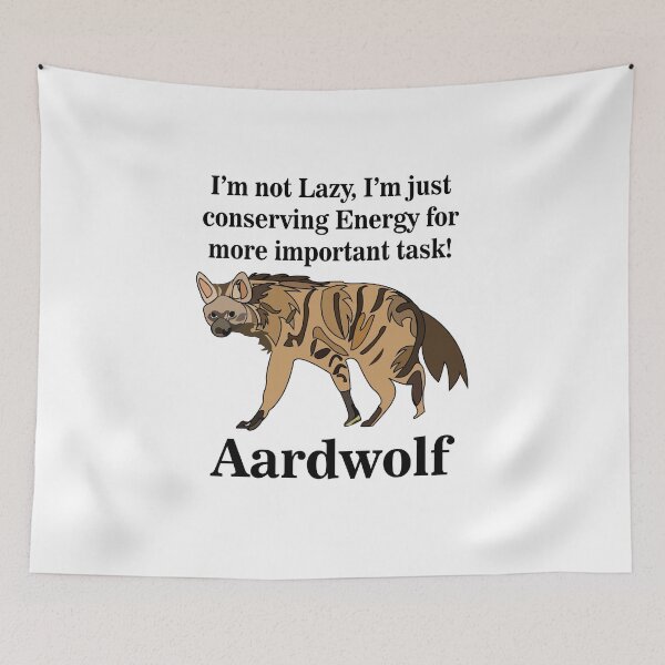 Item preview, Aardwolf Hyena Animal Lover Funny designed and sold by Nisha Prabhu.