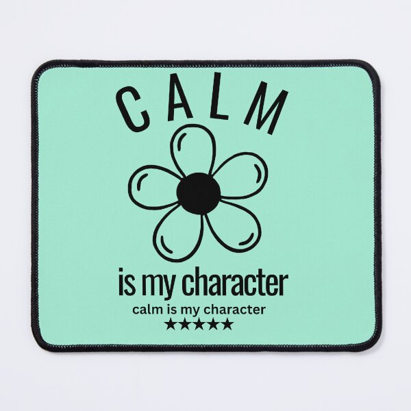 Item preview, Calm Is My Character | Minimal Flower Line Art Introvert Aesthetic designed and sold by YasirHamidDesigns .