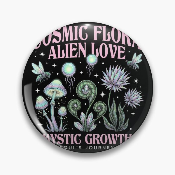 Item preview, Cosmic Flora Alien Love Mystic Growth Glowing Garden designed and sold by zzz888.