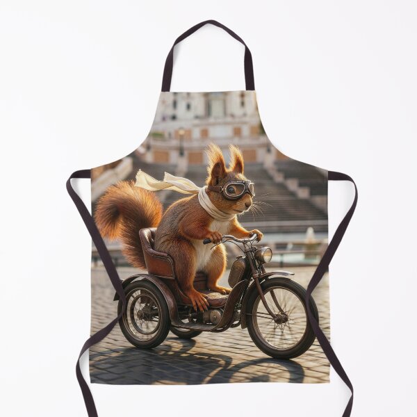 Item preview, Red Squirrel on Scooter Near the Spanish Steps designed and sold by Tridentulus.