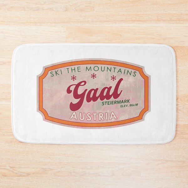 Item preview, Gaal, Austria, Steiermark, Hessen, Ski, textured skiing badge designed and sold by Wanderful-roads.