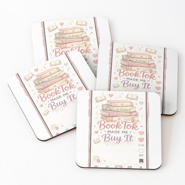 Item preview, BookTok Made Me Buy It Stacked Books T-Shirt & Tote Bag designed and sold by goodcrystals.