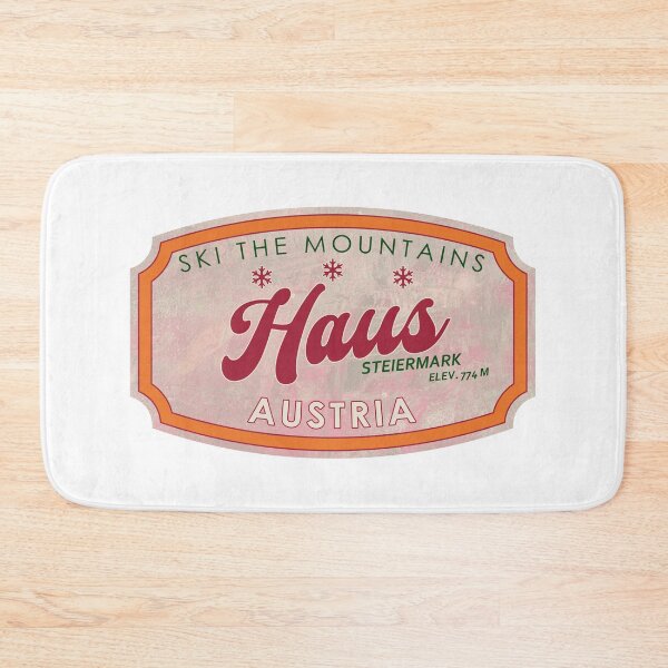 Item preview, Haus, Austria, Steiermark, Ski, textured skiing badge designed and sold by Wanderful-roads.