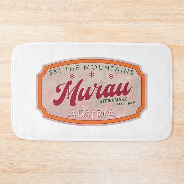 Item preview, Murau, Austria, Steiermark, Ski, textured skiing badge designed and sold by Wanderful-roads.