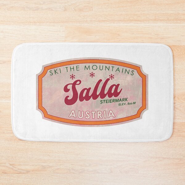 Item preview, Salla, Austria, Steiermark, Ski, textured skiing badge designed and sold by Wanderful-roads.