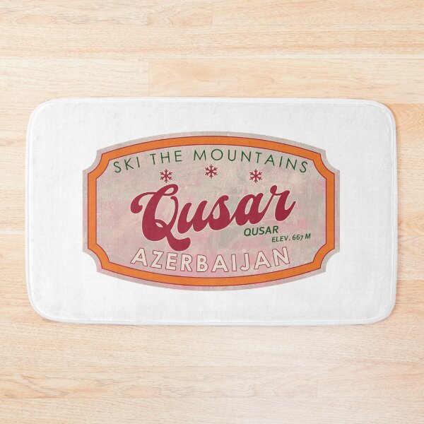 Item preview, Qusar, Azerbaijan, Qusar, Ski, textured skiing badge designed and sold by Wanderful-roads.