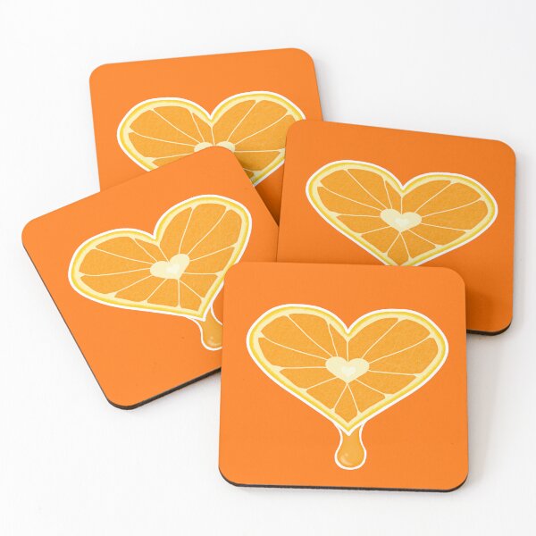 Item preview, Juicy orange heart designed and sold by Pandaerable.