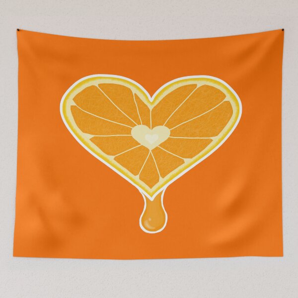 Item preview, Juicy orange heart designed and sold by Pandaerable.