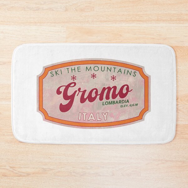 Item preview, Gromo, Italy, Lombardia, Ski, textured skiing badge designed and sold by Wanderful-roads.