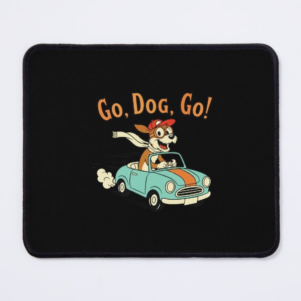 Item preview, Go Dog Go Retro Driving Dog designed and sold by Nogameee142x.