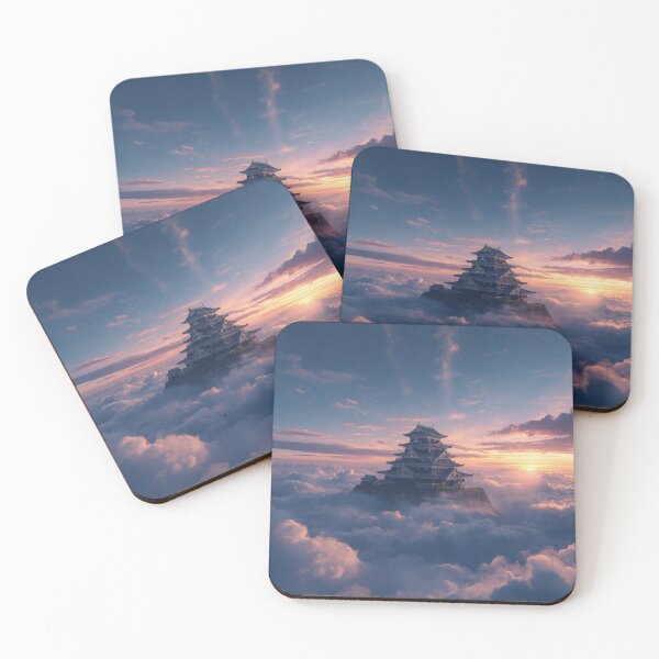 Item preview, Celestial Japanese Castle Rising Above the Clouds designed and sold by Element Horizon Studio.