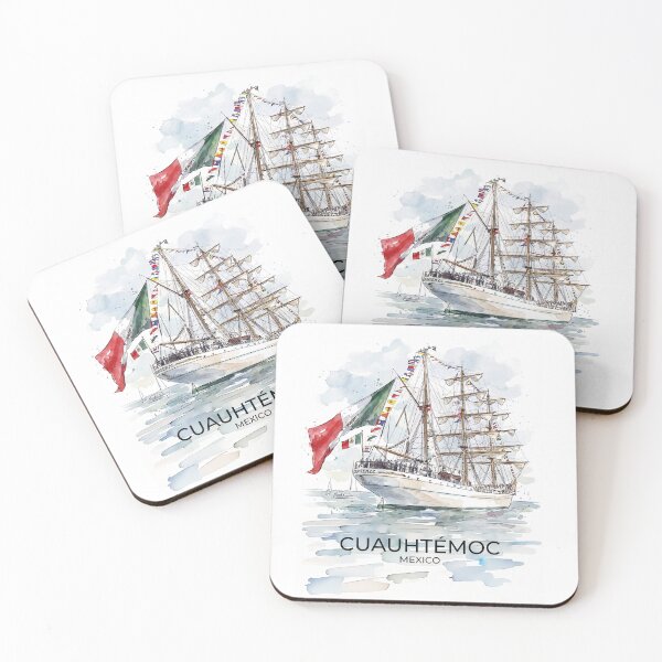 Item preview, CUAUHTÉMOC, Mexican Sail Training Ship with text designed and sold by clausbjoern.
