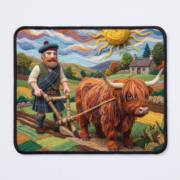 Item preview, Scottish Yarn Farmer Ploughs His Field, Circa 1792 designed and sold by Tridentulus.