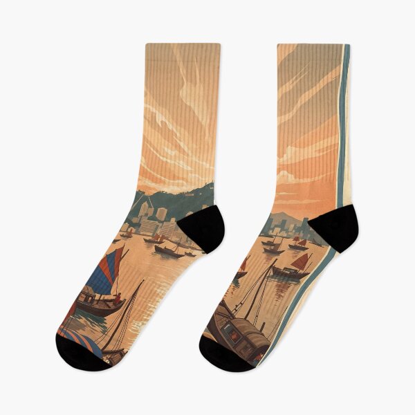 Item preview, Hong Kong Sunse Travel poster designed and sold by Robert Lacy.