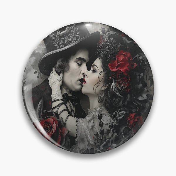 Artikelvorschau, Dunkle Herzen prallen aufeinander – Gothic-Valentinstagsgeschenk entworfen und verkauft von ArtbyClarkie.