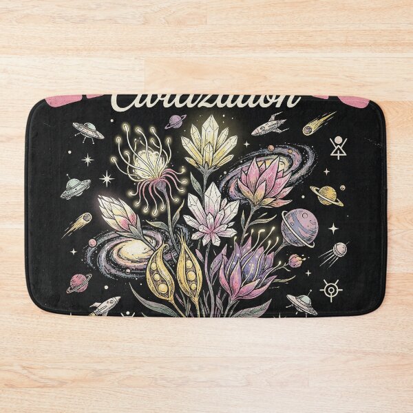 Item preview, Galactic Civilization Cosmic Wonders Retro Sci-Fi Floral designed and sold by zzz888.