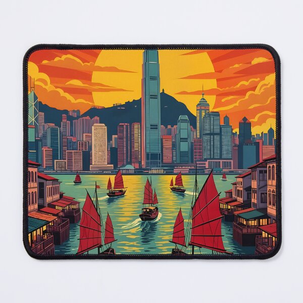 Item preview, Travel poster of Hong Kong designed and sold by Robert Lacy.