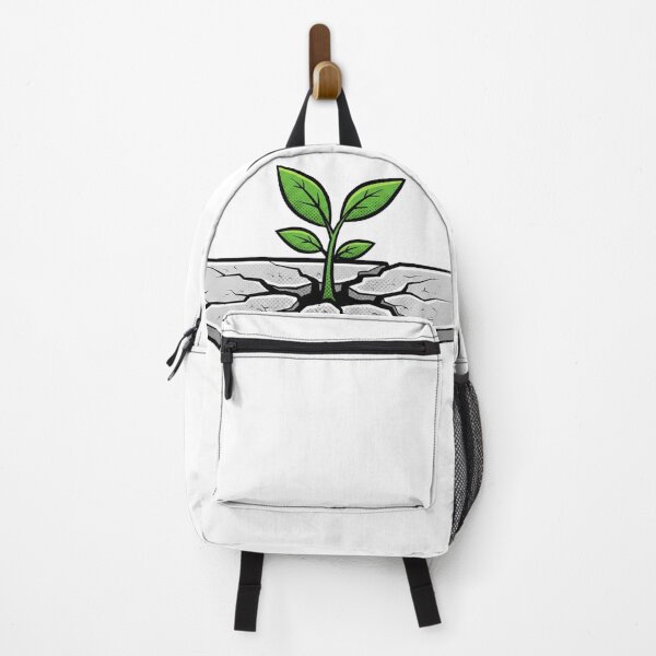 Item preview, Resilience Plant Growing Through Cracked Concrete Symbol Art. designed and sold by INNER WINNER YOU.