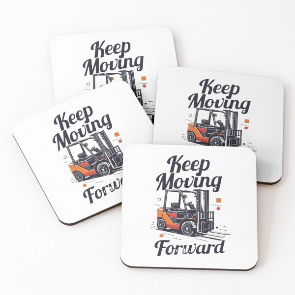 Item preview, Keep Moving Forward – Retro Forklift Design designed and sold by RetroNibylander.