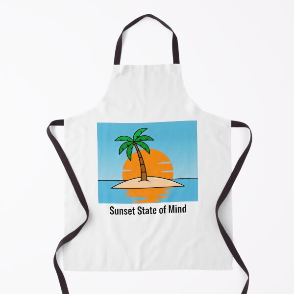 Item preview, Sunset State of Mind Tropical Palm Tree Island Vacation Art designed and sold by SplashTastic.