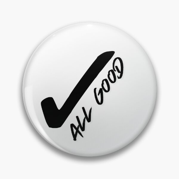 Item preview, All Good | Minimal Checkmark Icon Confidence Design designed and sold by Uceepeace.