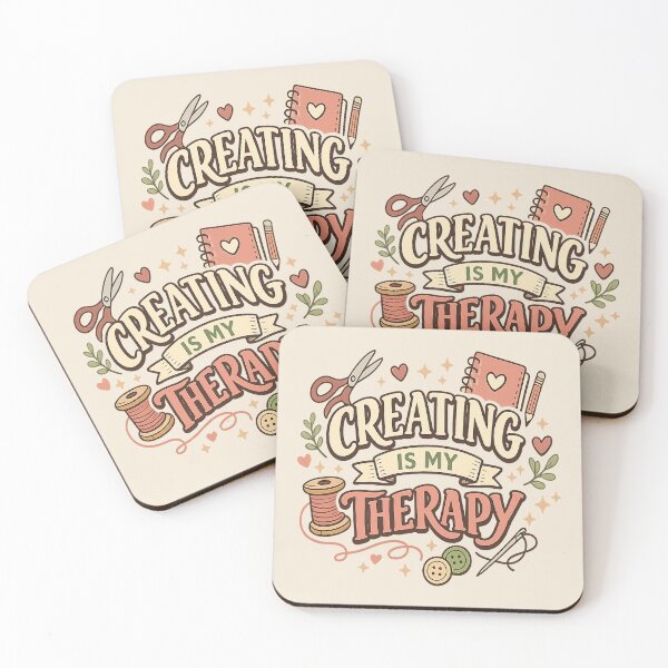 Item preview, Creating Is My Cozy Therapy designed and sold by TokimekiCo.