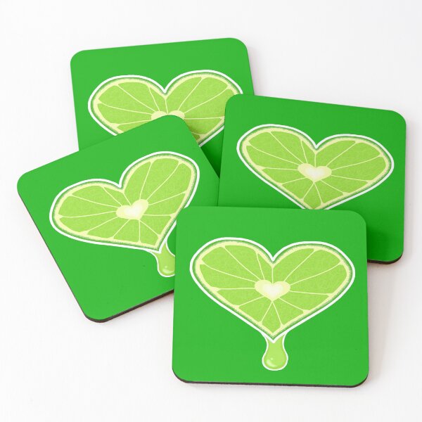Item preview, Juicy lime heart designed and sold by Pandaerable.