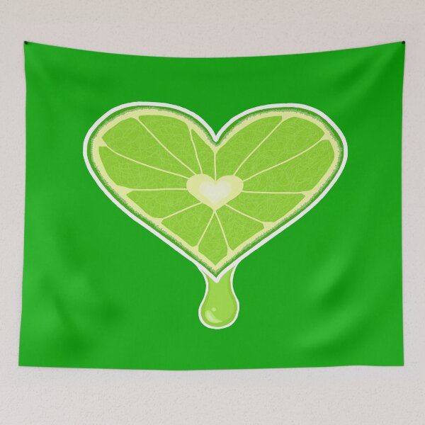 Item preview, Juicy lime heart designed and sold by Pandaerable.